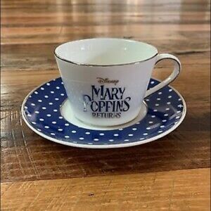 Disney Mary Poppins Returns Tea Cup and Saucer Set Rare Collectible Movie